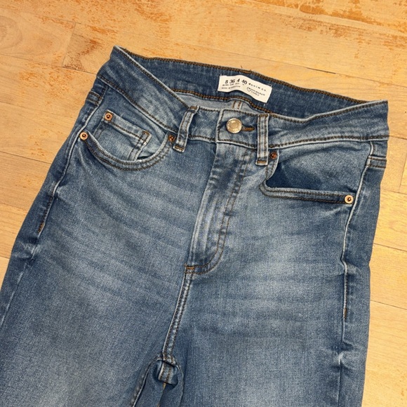 PRIMARK High Waist Raw Hem Bootcut Ankle Jeans - Picture 4 of 12